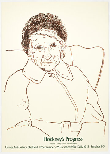 Graves Art Gallery 1980 (The Artist’s Mother 1978) van David Hockney, Afdruk te koop op Singulart