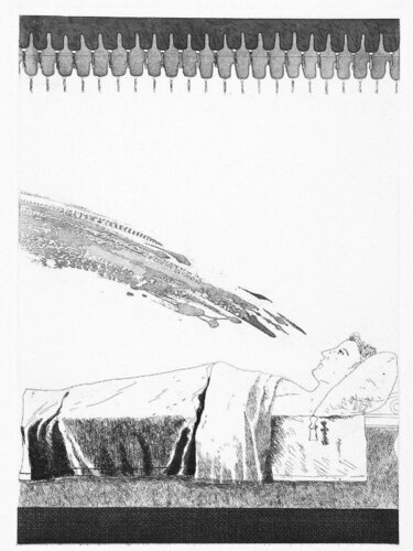 Cold Water About to Hit the Prince van David Hockney, Afdruk te koop op Singulart