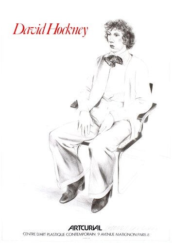 Artcurial, Paris 1979 (Gregory Evans, 1976) SIGNED van David Hockney, Afdruk te koop op Singulart
