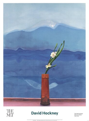 Mount Fuji and Flowers van David Hockney, Afdruk te koop op Singulart