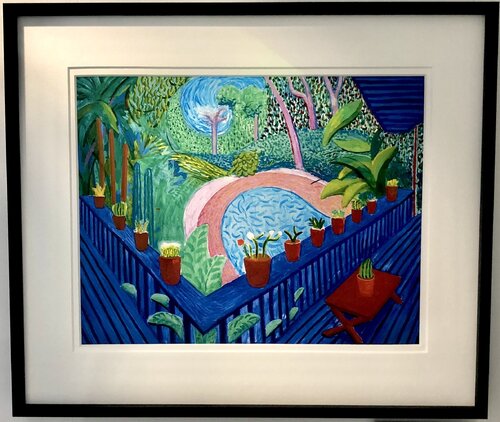 Red Pots in the Garden'2000 van David Hockney, Afdruk te koop op Singulart