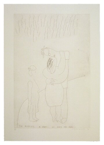 The Marriage in Hawaii of David and Ann van David Hockney, Afdruk te koop op Singulart