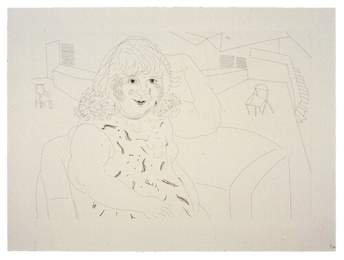 Ann in the Studio van David Hockney, Afdruk te koop op Singulart