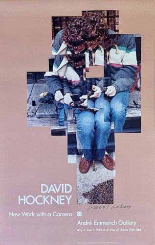 Hand Signed Gregory Loading his Camera van David Hockney, Afdruk te koop op Singulart