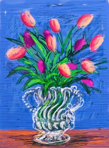 Untitled No. 346 iPad Drawing, A Bigger Book van David Hockney, Afdruk te koop op Singulart