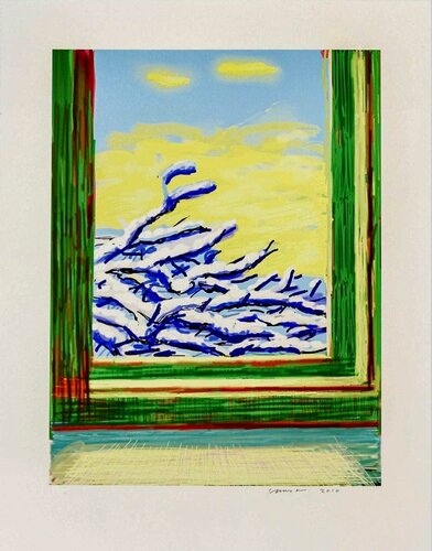 My Window - iPad drawing ‘No. 610', 23rd December 2010 van David Hockney, Afdruk te koop op Singulart