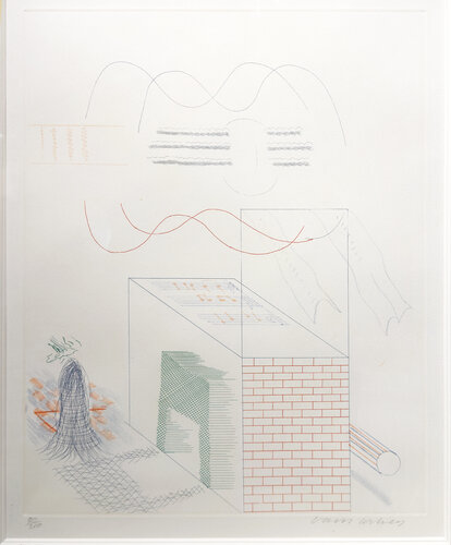 The Buzzing of the Blue Guitar (The Blue Guitar Series) van David Hockney, Afdruk te koop op Singulart