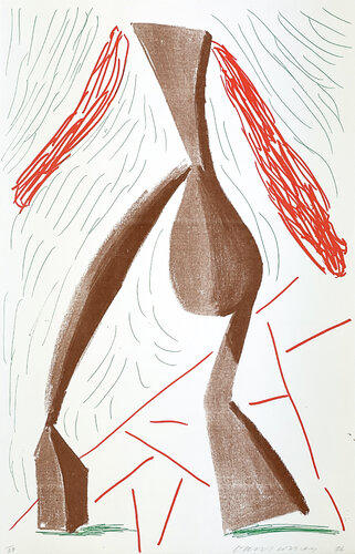 Walking, June 1986 van David Hockney, Afdruk te koop op Singulart