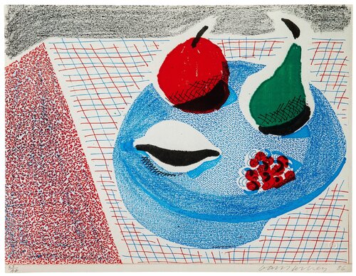 The Round Plate, April 1986 van David Hockney, Afdruk te koop op Singulart