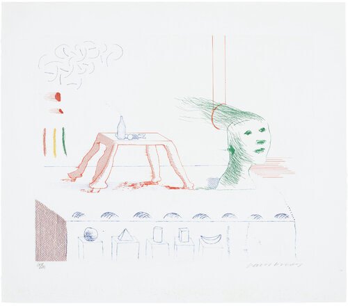 A Moving Still Life, from the Blue Guitar van David Hockney, Afdruk te koop op Singulart