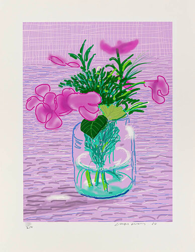 iPad Painting Untitled 329, A Bigger Book van David Hockney, Afdruk te koop op Singulart