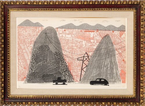 Mulholland Drive, June 1986 van David Hockney, Afdruk te koop op Singulart