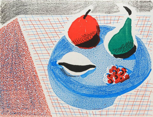 The Round Plate, April 1986 van David Hockney, Afdruk te koop op Singulart