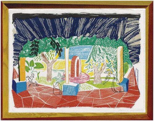 Views of Hotel Well I, from Moving Focus series van David Hockney, Afdruk te koop op Singulart