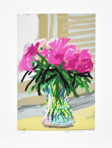 My Window No. 535 - Peonies Ipad Drawing van David Hockney, Afdruk te koop op Singulart