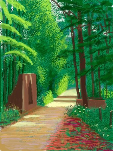 THE ARRIVAL OF SPRING IN WOLDGATE, EAST YORKSHIRE IN 2011. 2 June, 2011 van David Hockney, Afdruk te koop op Singulart