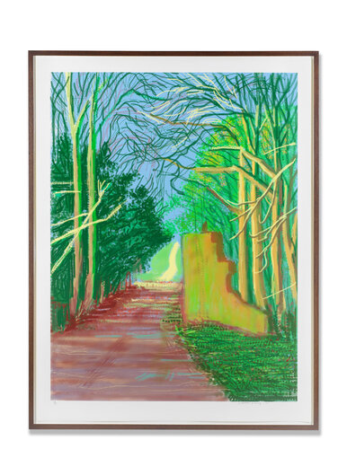 The Arrival of Spring in Woldgate, East Yorkshire in 2011 -  19 March, 2011 van David Hockney, Afdruk te koop op Singulart