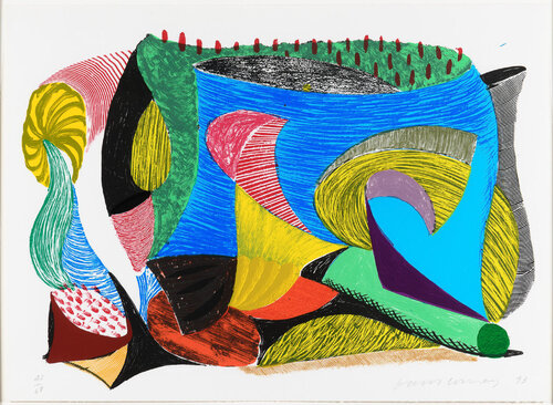Above and Beyond, from "Some More New Prints" van David Hockney, Afdruk te koop op Singulart