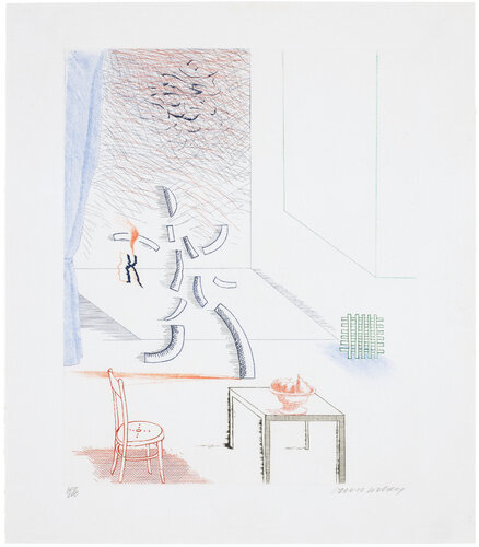Tick it, Tock it, Turn it True, from the Blue Guitar di David Hockney, Stampa in vendita su Singulart