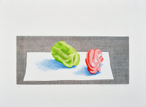 Two Peppers di David Hockney, Stampa in vendita su Singulart