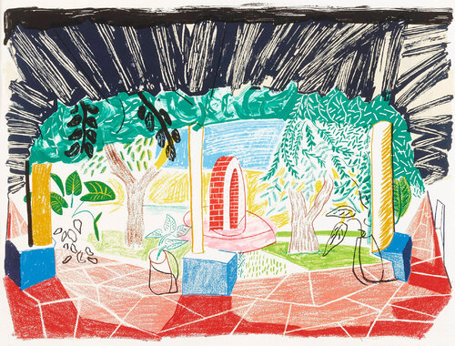 Views of Hotel Well I di David Hockney, Stampa in vendita su Singulart
