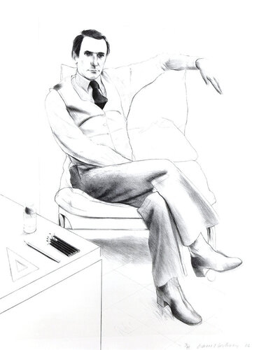 Nicholas Wilder di David Hockney, Stampa in vendita su Singulart