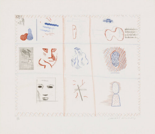 Franco-American Mail (from The Blue Guitar portfolio) van David Hockney, Afdruk te koop op Singulart
