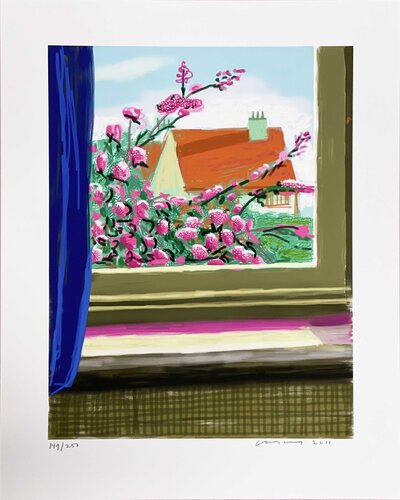 Untitled, April 17 van David Hockney, Afdruk te koop op Singulart