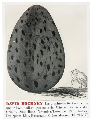Galerie der Spiegel 1970 (Boy in an Egg 1969) van David Hockney, Afdruk te koop op Singulart