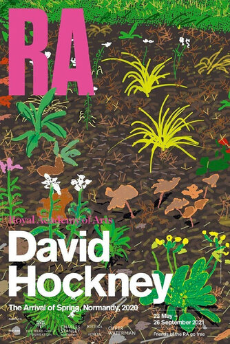 David Hockney The Arrival of Spring, Normandy No.186 Royal Academy Exhibition Poster van David Hockney, Afdruk te koop op Singulart