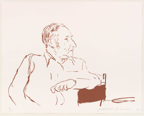 Bill Burroughs van David Hockney, Afdruk te koop op Singulart