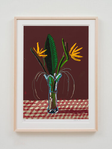 26th March 2021, Exotic Flowers van David Hockney, Afdruk te koop op Singulart