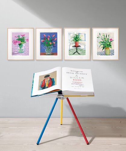 Untitled 468 from The Bigger Book - Art Edition, with book and stand (in original crate; never opened) van David Hockney, Afdruk te koop op Singulart
