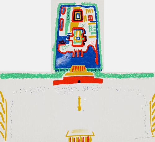 David Hockney Red Square and the Forbidden City van David Hockney, Afdruk te koop op Singulart