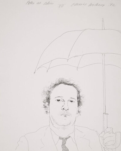 The Restaurateur - Peter at Odins van David Hockney, Afdruk te koop op Singulart