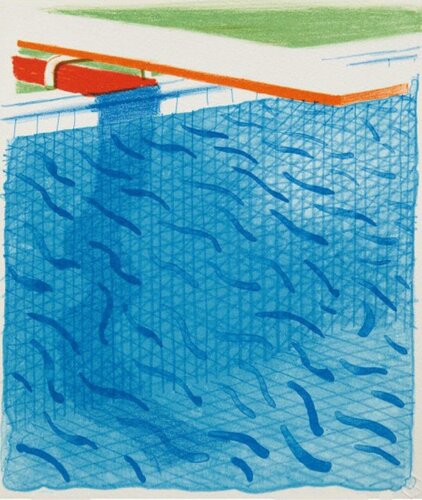 Paper pools 1980 van David Hockney, Afdruk te koop op Singulart