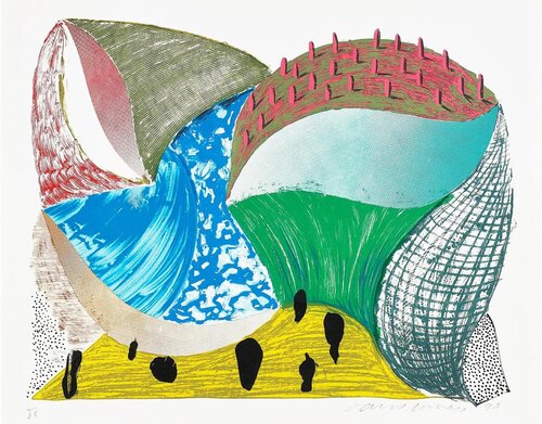  Gorge d'Incre, from Some More New Prints van David Hockney, Afdruk te koop op Singulart