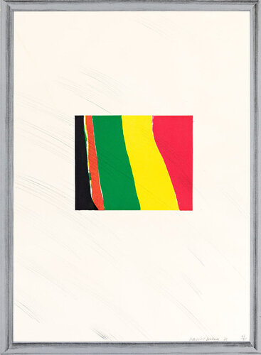 Picture of a Pointless Abstraction Framed under Glass di David Hockney, Stampa in vendita su Singulart
