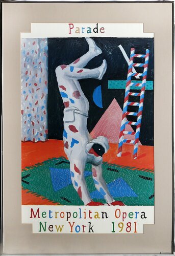 Parade, Metropolitan Opera di David Hockney, Stampa in vendita su Singulart