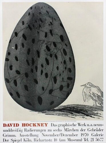 Boy Hidden in an Egg (Galerie Der Speigel) von David Hockney, Druck kaufen auf Singulart