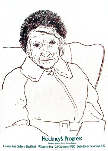Hockney's Progress, Artist's Mother di David Hockney, Stampa in vendita su Singulart
