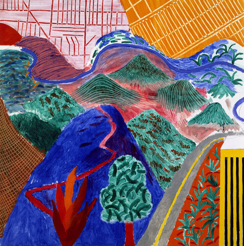 Outpost Drive, Hollywood van David Hockney, Afdruk te koop op Singulart