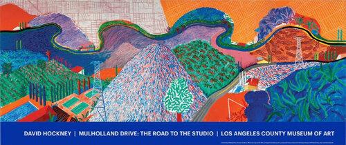 Mulholland Drive: The Road To The Studio de David Hockney, Impresión a la venta en Singulart