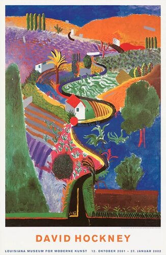 Nichols Canyon von David Hockney, Druck kaufen auf Singulart