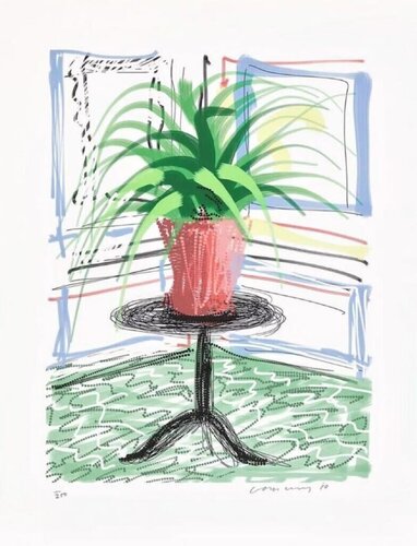 David Hockney Untitled No. 468 iPad Drawing from A Bigger Book di David Hockney, Stampa in vendita su Singulart