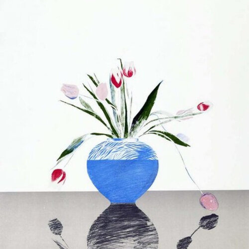 Pretty Tulips di David Hockney, Stampa in vendita su Singulart