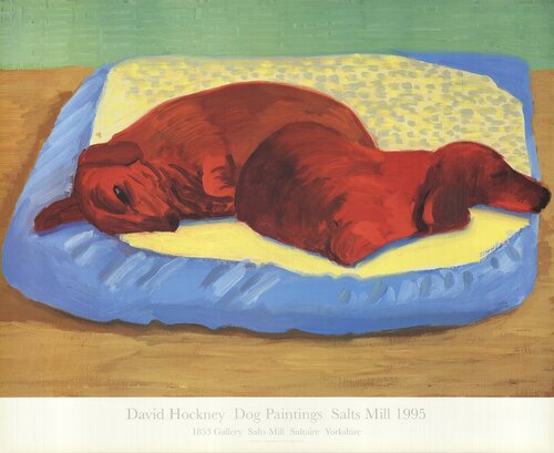 Dog Painting 43 van David Hockney, Afdruk te koop op Singulart