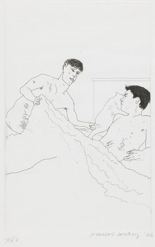 David Hockney According to Prescriptions of Ancient Magicians di David Hockney, Stampa in vendita su Singulart