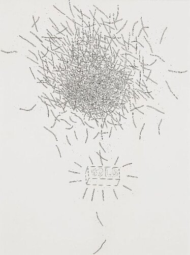 Gold - Etching in Black and White di David Hockney, Stampa in vendita su Singulart