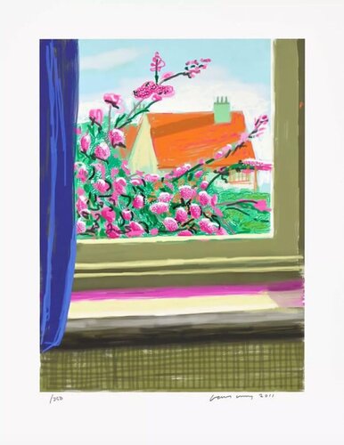 David Hockney No 778 My Window  di David Hockney, Stampa in vendita su Singulart
